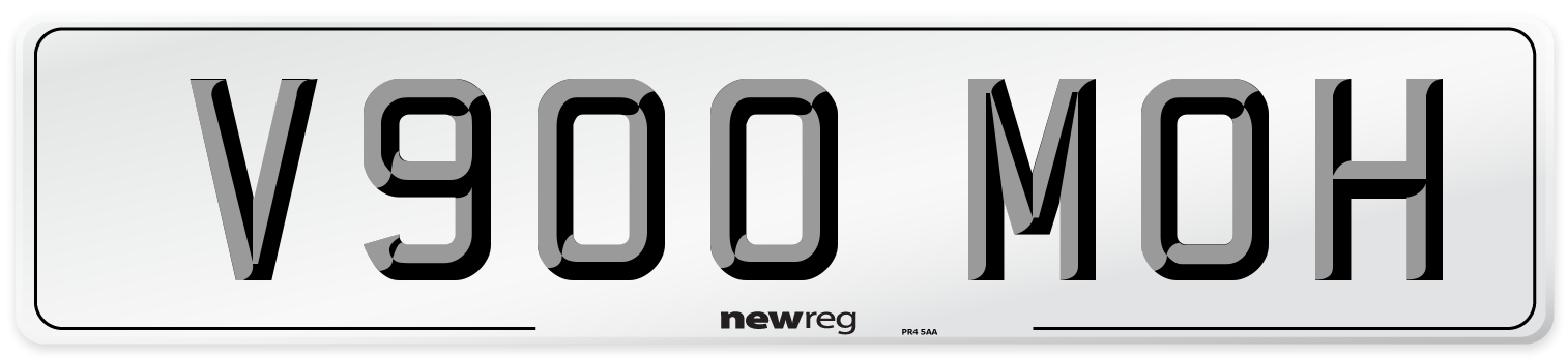 V900 MOH Number Plate from New Reg